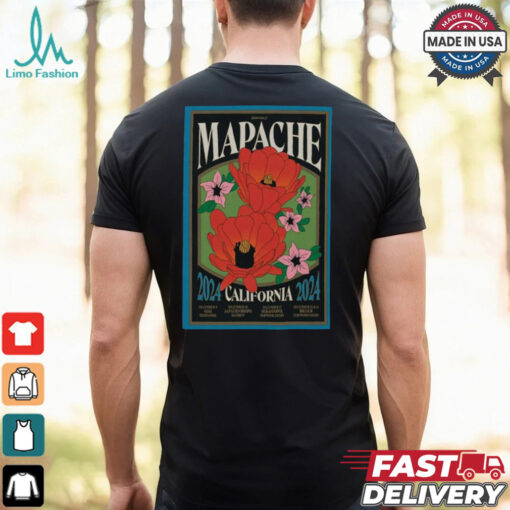 Official Mapache California December Shows 2024 Poster Shirt