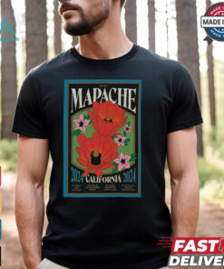 Official Mapache California December Shows 2024 Poster Shirt