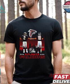 Official Matt Ryan and Kirk Cousins Atlanta Falcons skyline shirt