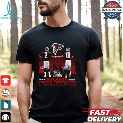 Official Matt Ryan and Kirk Cousins Atlanta Falcons skyline shirt