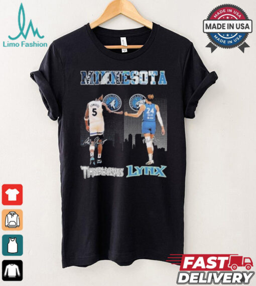 Official Minnesota Timberwolves Minnesota Lynx True Basketball Spirit T Shirt