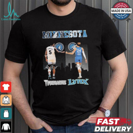 Official Minnesota Timberwolves Minnesota Lynx True Basketball Spirit T Shirt