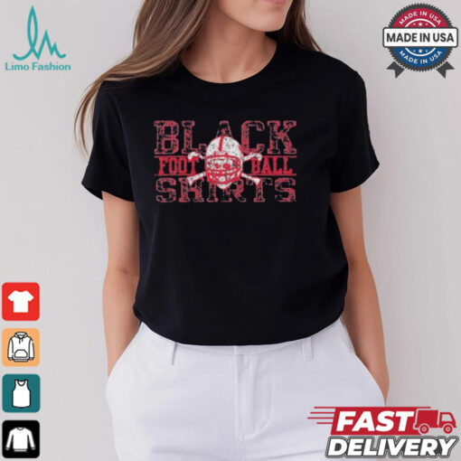 Official N.E.B.R.A.S.K.A Cornhuskers Vintage Blackshirts Football T Shirt