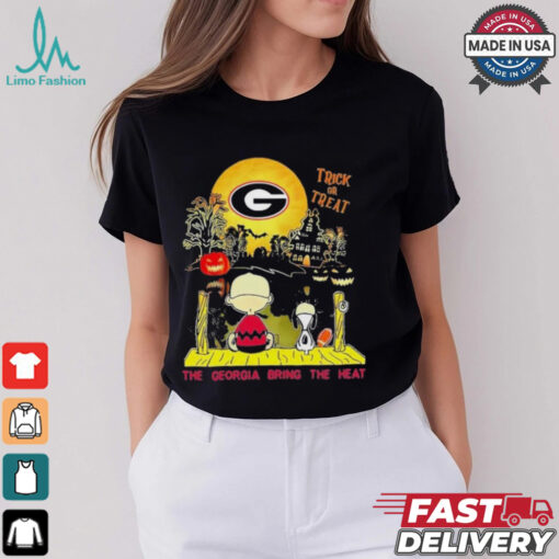 Official NCAA Georgia Bulldogs Snoopy Bring The Heat 2024 T Shirt