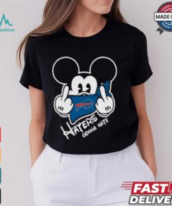 Official NFL Buffalo Bills Haters Gonna Hate Mickey Mouse Disney Football T Shirt