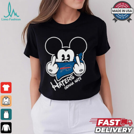 Official NFL Buffalo Bills Haters Gonna Hate Mickey Mouse Disney Football T Shirt