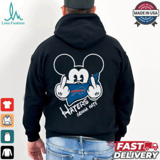 Official NFL Buffalo Bills Haters Gonna Hate Mickey Mouse Disney Football T Shirt