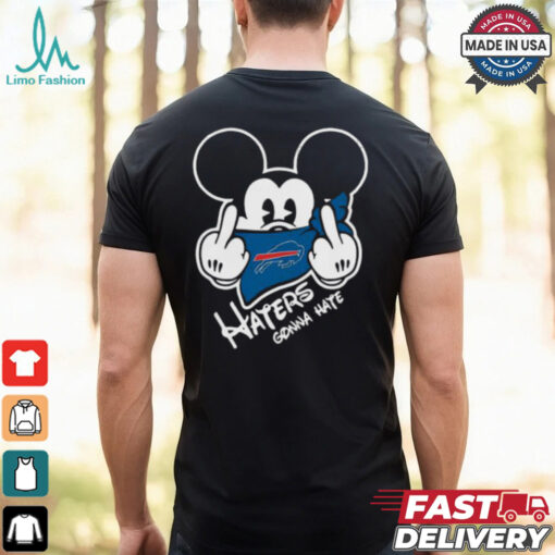 Official NFL Buffalo Bills Haters Gonna Hate Mickey Mouse Disney Football T Shirt