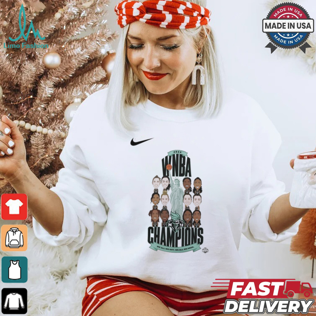 Official New York Liberty 2024 WNBA Finals Champions We All We Got We All We Need Shirt Official New York Liberty 2024 WNBA Finals Champions We All We Got We All We Need Shirt