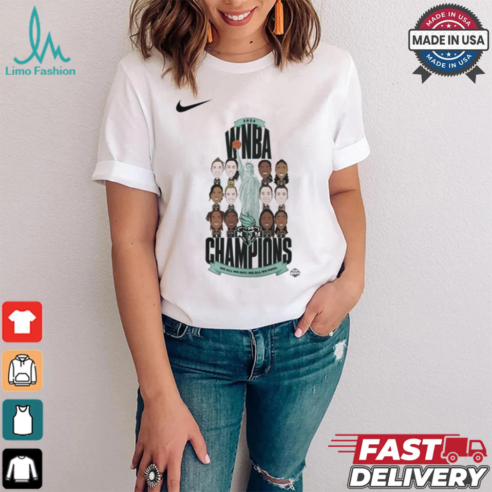 Official New York Liberty 2024 WNBA Finals Champions We All We Got We All We Need Shirt Official New York Liberty 2024 WNBA Finals Champions We All We Got We All We Need Shirt
