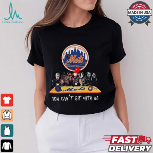 Official New York Mets MLB Horror Movies Halloween You Can’t Sit With Us 2024 Shirt