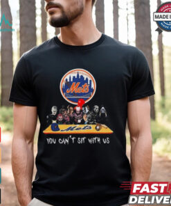 Official New York Mets MLB Horror Movies Halloween You Can’t Sit With Us 2024 Shirt