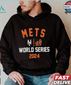 Official New York Mets Nike 2024 World Series Arched Lockup Shirt