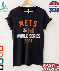 Official New York Mets Nike 2024 World Series Arched Lockup Shirt