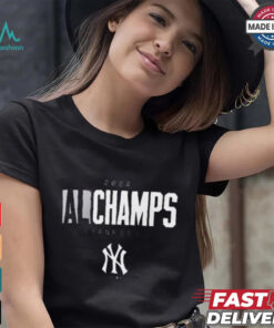 Official New York Yankees MLB Baseball 2024 American League Champions Logo t shirt