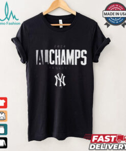 Official New York Yankees MLB Baseball 2024 American League Champions Logo t shirt