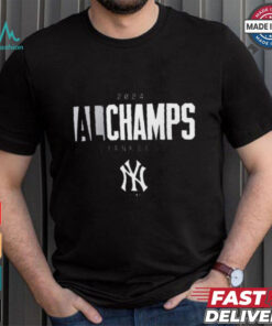 Official New York Yankees MLB Baseball 2024 American League Champions Logo t shirt