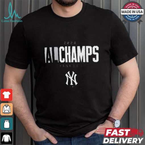 Official New York Yankees MLB Baseball 2024 American League Champions Logo t shirt