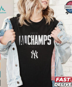 Official New York Yankees MLB Baseball 2024 American League Champions Logo t shirt