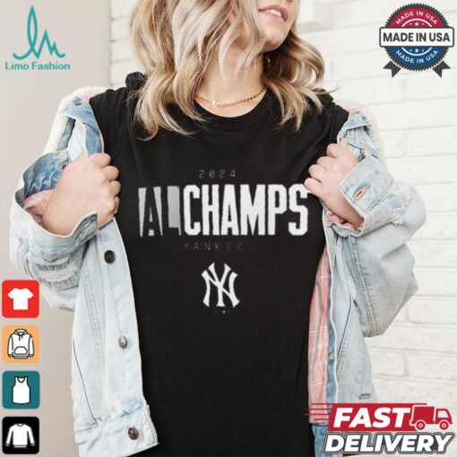 Official New York Yankees MLB Baseball 2024 American League Champions Logo t shirt