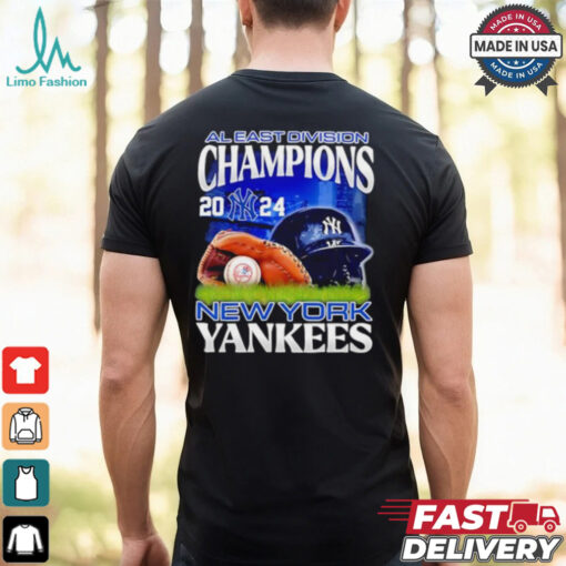Official New York Yankees NL East Champions we own the ear helmet shirt