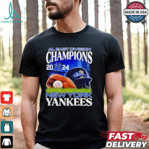 Official New York Yankees NL East Champions we own the ear helmet shirt