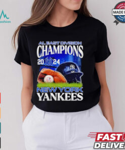 Official New York Yankees NL East Champions we own the ear helmet shirt