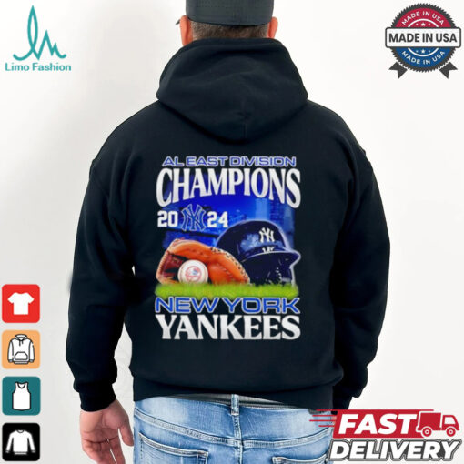Official New York Yankees NL East Champions we own the ear helmet shirt