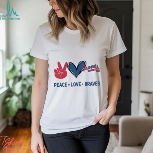 Official Peace Love Atlanta Braves MLB 2024 Shirt