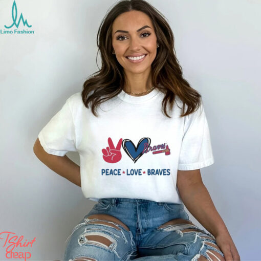 Official Peace Love Atlanta Braves MLB 2024 Shirt