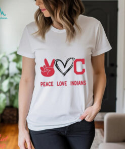 Official Peace Love Cleveland Indians MLB 2024 Shirt