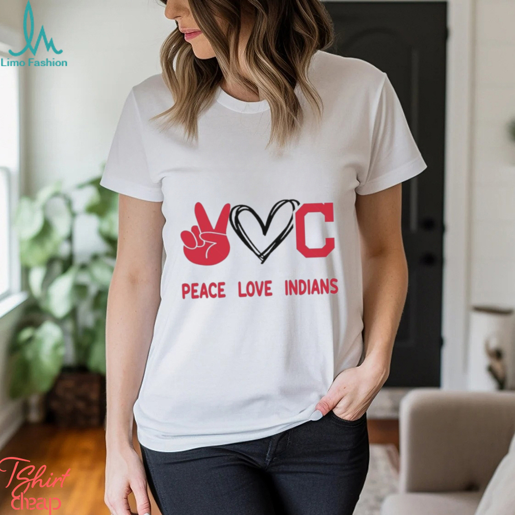 Official Peace Love Cleveland Indians MLB 2024 Shirt Official Peace Love Cleveland Indians MLB 2024 Shirt