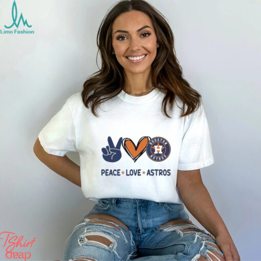 Official Peace Love Houston Astros MLB 2024 Shirt