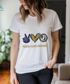 Official Peace Love Milwaukee Brewers MLB 2024 Shirt