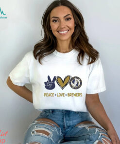 Official Peace Love Milwaukee Brewers MLB 2024 Shirt