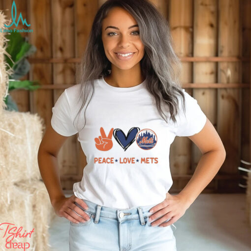 Official Peace Love New York Mets MLB 2024 Shirt