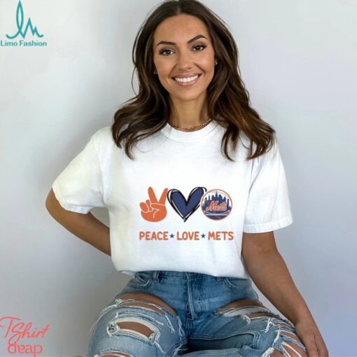 Official Peace Love New York Mets MLB 2024 Shirt