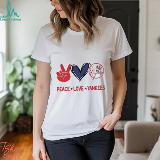 Official Peace Love New York Yankees MLB 2024 Shirt
