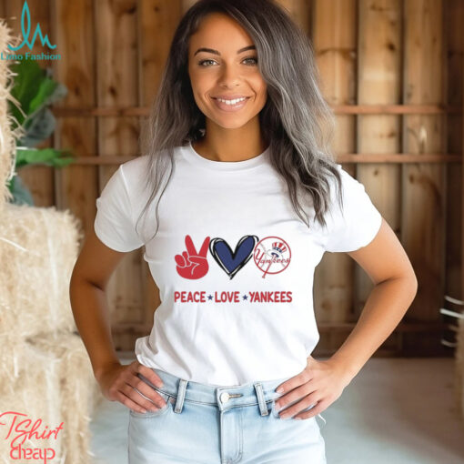 Official Peace Love New York Yankees MLB 2024 Shirt