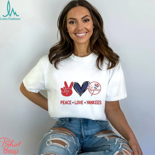 Official Peace Love New York Yankees MLB 2024 Shirt
