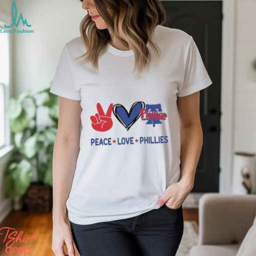 Official Peace Love Philadelphia Phillies MLB 2024 Shirt