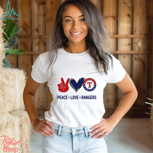 Official Peace Love Texas Rangers MLB 2024 Shirt