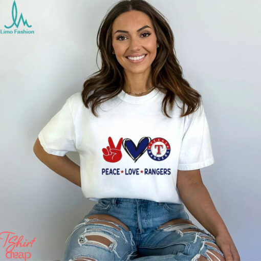 Official Peace Love Texas Rangers MLB 2024 Shirt