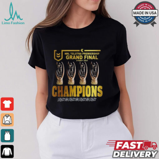 Official Penrith Panthers NRL Grand Finals Champions 4 Peat Back To Back To Back To Back T shirt