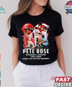 Official Pete Rose Baseball Legend 1941 2024 Thank You For The Memories T Shirt