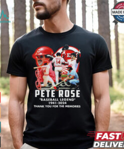 Official Pete Rose Baseball Legend 1941 2024 Thank You For The Memories T Shirt