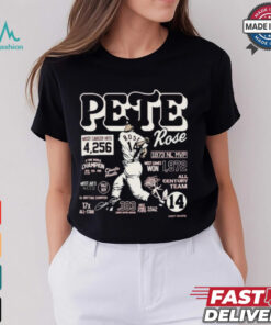 Official Pete Rose Career Stats Player Baseball Shirt