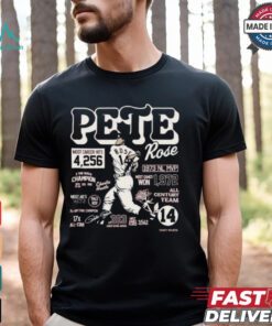 Official Pete Rose Career Stats Player Baseball Shirt