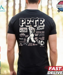 Official Pete Rose Career Stats Player Baseball Shirt