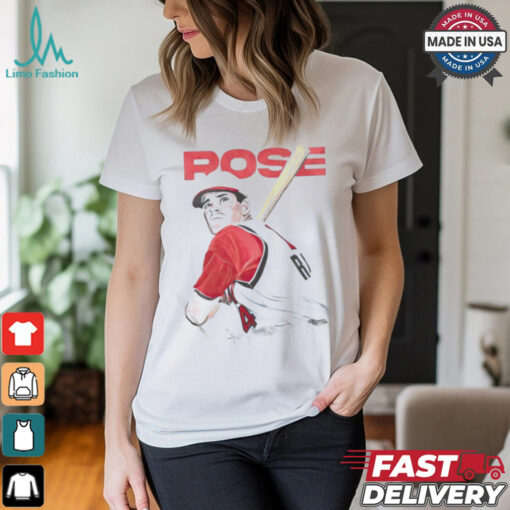 Official Pete rose signature #4 baseball T shirt